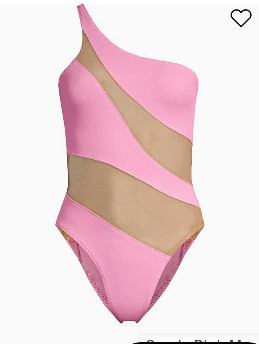 Norma Kamali Mio Mesh Cut-Out One-Piece Swimsuit Large - Picture 2 of 10